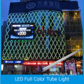 Edificio exterior LED con tubo ecualizador DMX